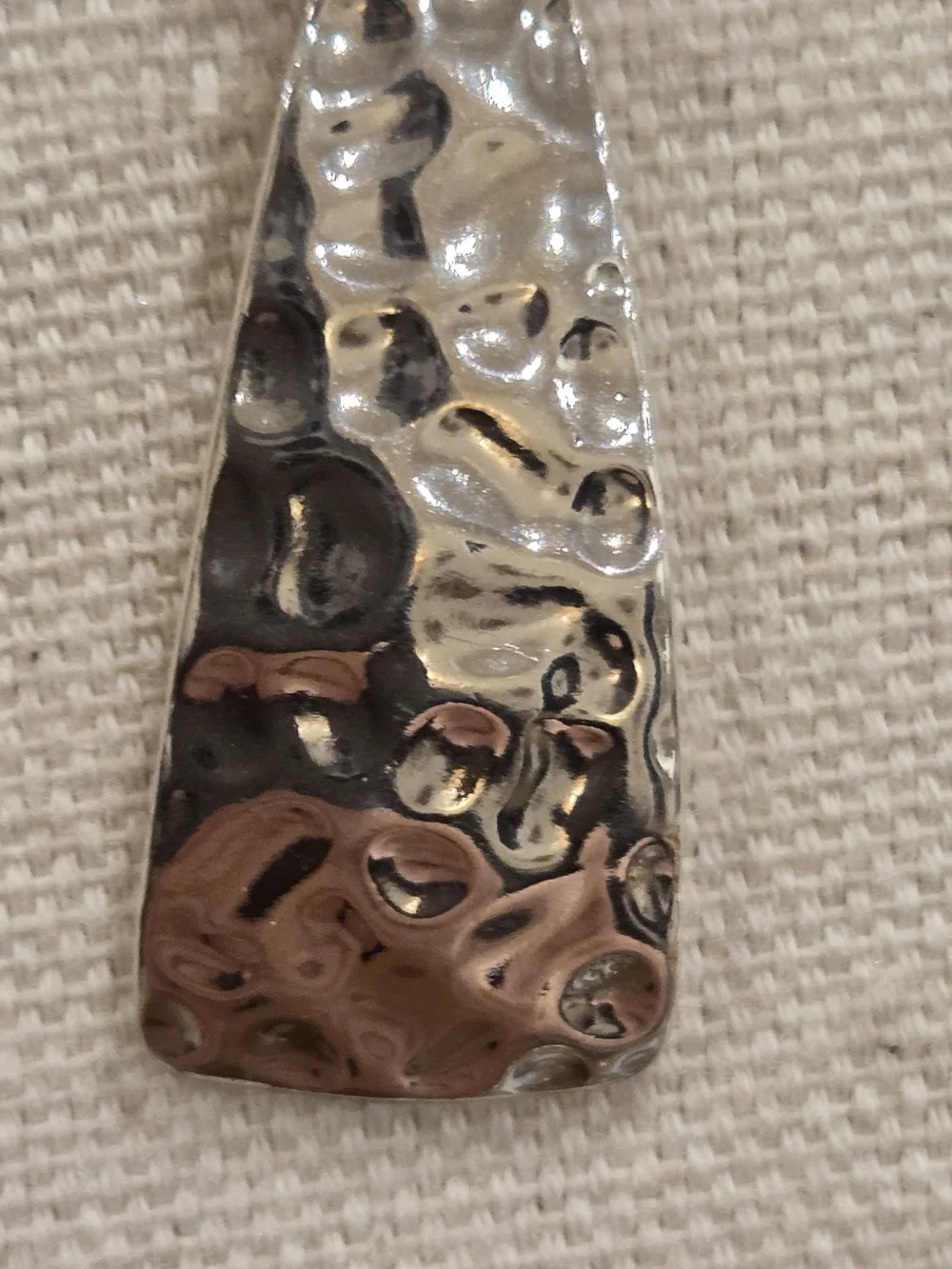 Silpada Silver Hammered Trapezoid Pendant Necklace - 18